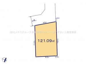 上尾市大字平塚、土地の間取り画像です