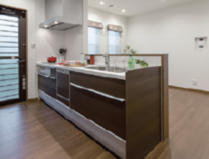 北本市緑1丁目、新築一戸建てのキッチン画像です