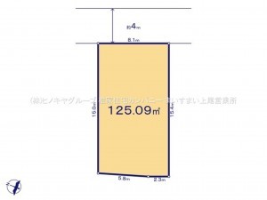 上尾市大字平塚、土地の間取り画像です