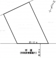 上尾市今泉、土地の間取り画像です