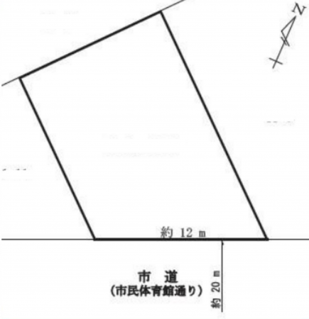 上尾市今泉、土地の間取り画像です