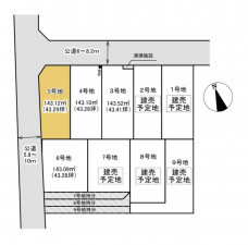 久喜市伊坂南、土地の間取り画像です