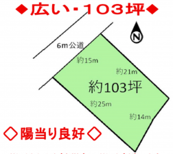 桶川市大字川田谷、土地の間取り画像です