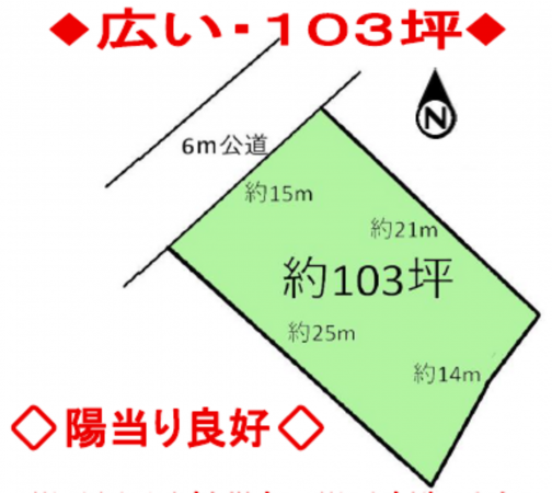 桶川市大字川田谷、土地の間取り画像です