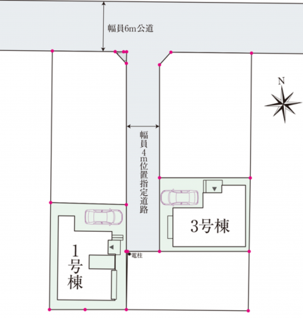 川口市南鳩ヶ谷、新築一戸建ての画像です