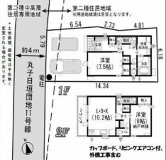 静岡市駿河区丸子、新築一戸建ての間取り画像です
