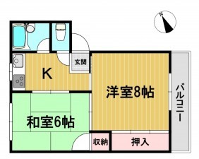 静岡市駿河区下島、収益物件/アパートの間取り画像です