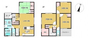 静岡市駿河区中村町、新築一戸建ての間取り画像です