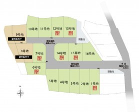 静岡市駿河区向手越、土地の間取り画像です