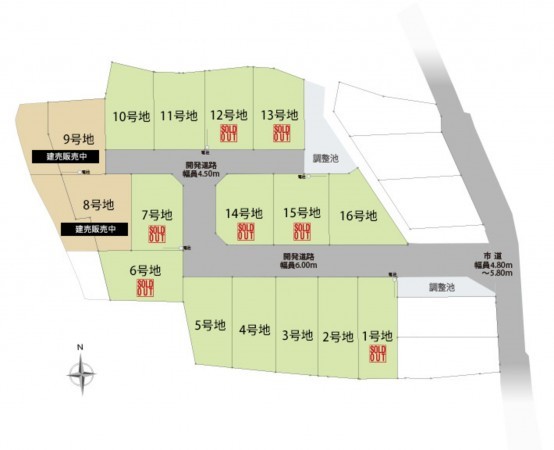 静岡市駿河区向手越、土地の間取り画像です