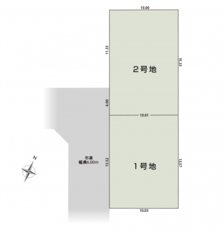 静岡市駿河区中島、土地の間取り画像です