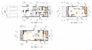 静岡市駿河区小鹿、新築一戸建ての間取り画像です