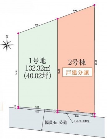 静岡市駿河区池田、土地の間取り画像です