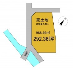 静岡市駿河区丸子、土地の間取り画像です