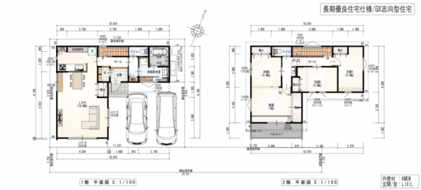 静岡市清水区高橋、新築一戸建ての間取り画像です