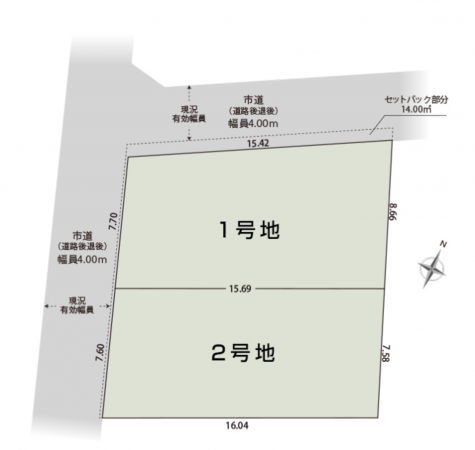 静岡市駿河区中島、土地の間取り画像です