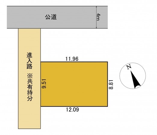 静岡市駿河区丸子芹が谷町、土地の間取り画像です