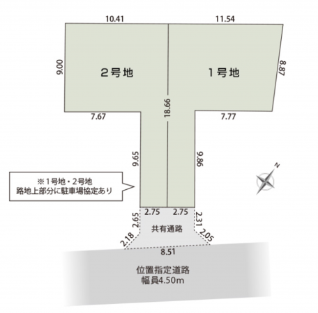 静岡市駿河区東新田、土地の間取り画像です