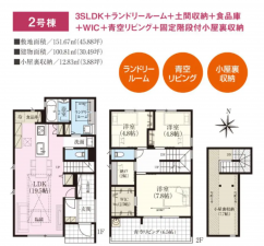 静岡市駿河区池田、新築一戸建ての間取り画像です