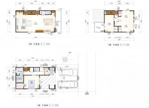 静岡市駿河区馬渕、新築一戸建ての間取り画像です