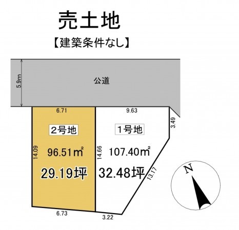 静岡市駿河区池田、土地の間取り画像です