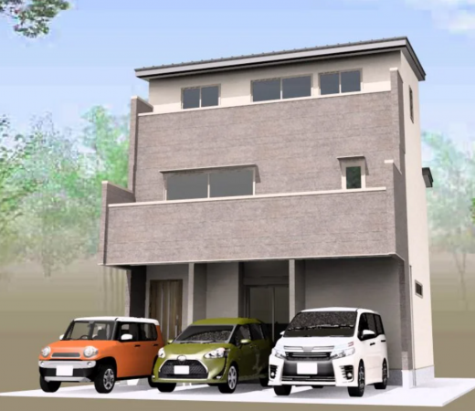 静岡市駿河区曲金、新築一戸建ての画像です